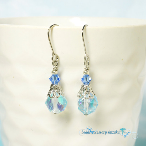 ルナフラッシュ ピアス ピアス（フック・チェーン） beads accessory雫 