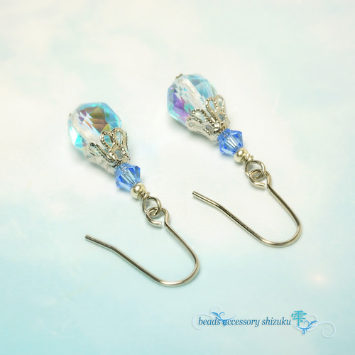 ルナフラッシュ ピアス ピアス（フック・チェーン） beads accessory雫 