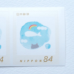 まりねこ切手　あの雲に乗って　84円　63円セット　 7枚目の画像