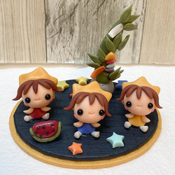 ちょこんと端午の節句飾り 金太郎 ミニチュア 粘土細工 樹脂粘土 季節