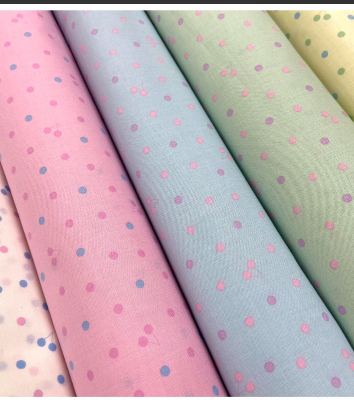 チェリードット柄【オーダー生地見本】