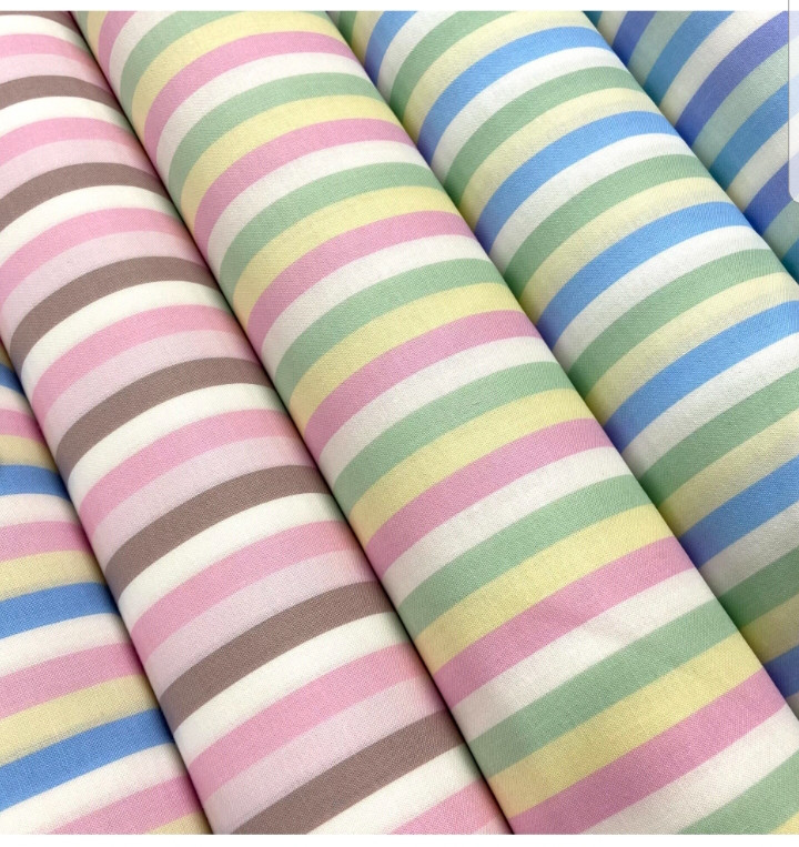 マシュマロストライプ柄【オーダー生地見本】 和装小物（帯・半襟  