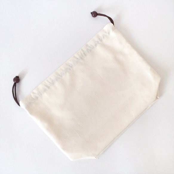棉質抽繩袋（用於透明手提袋） 第9張的照片