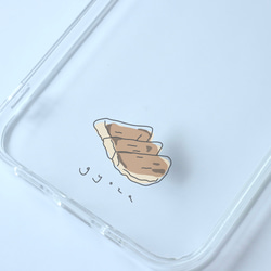 ぎょうざ　gyoza/mplant　スマホケース　iPhoneケース　クリアケース　ソフトケース シンプル 1枚目の画像