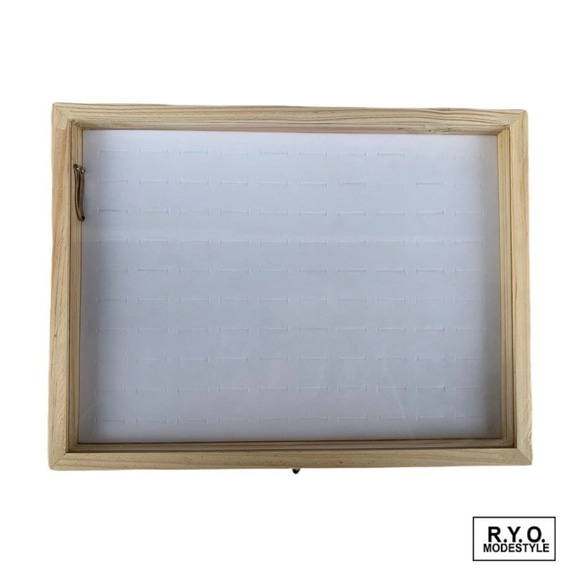 ガラスケース 100本用台紙 木製 ディスプレイ 1枚目の画像