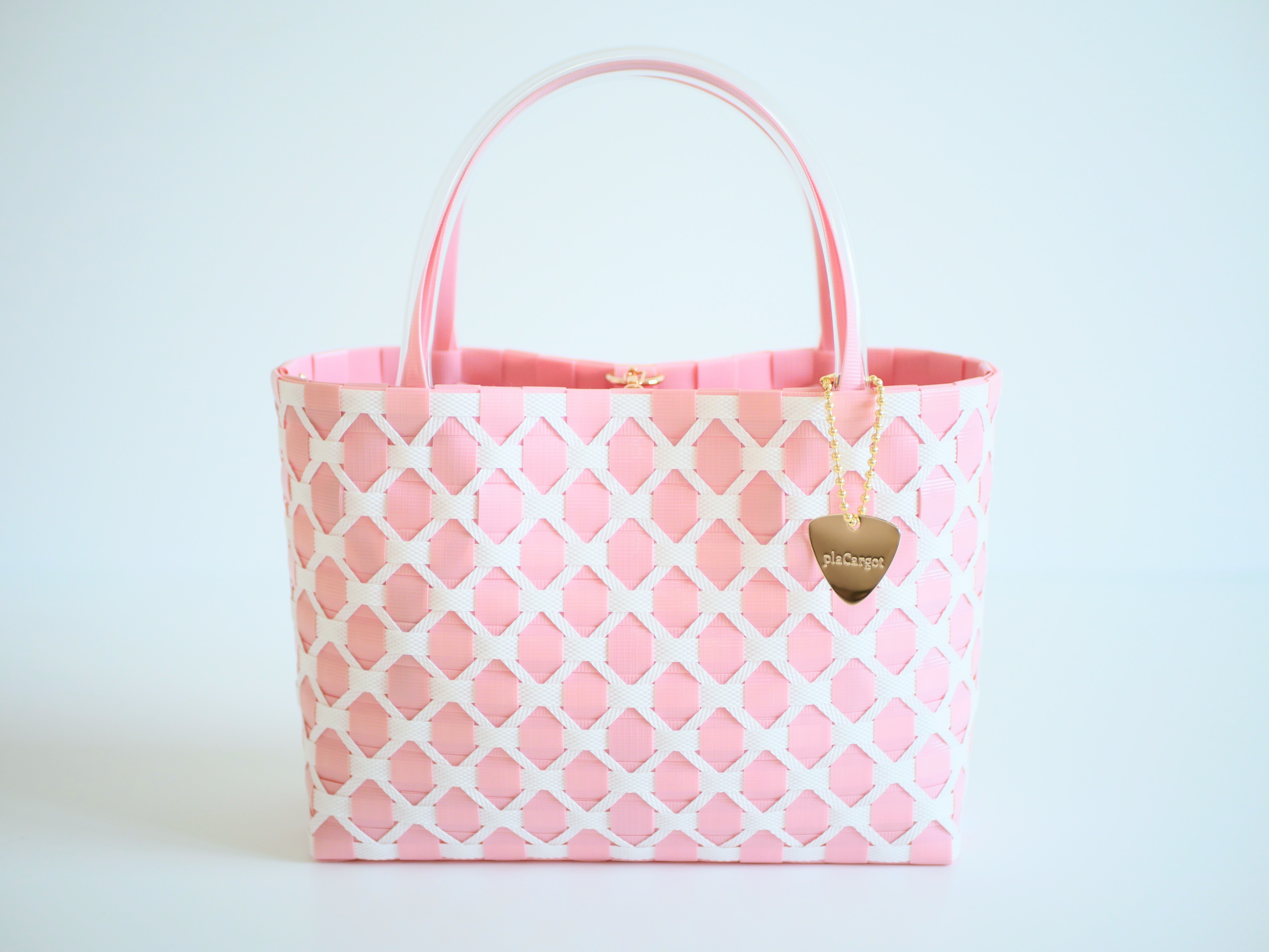 ブラック×ピンク チェック柄 トート 【HAI】Vera Bag