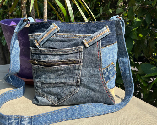 まっちゃん②③リメイクデニムショルダーバッグ まっちゃん②③リメイクデニムショルダーバッグ まっちゃん様専用②③