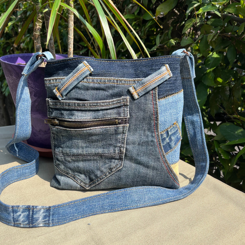 デニムリメイクショルダーバック2 ショルダーバッグ いありな