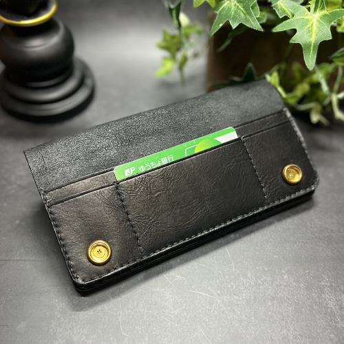 キャッシュレス財布/トラッカーウォレット/本革/財布/長財布