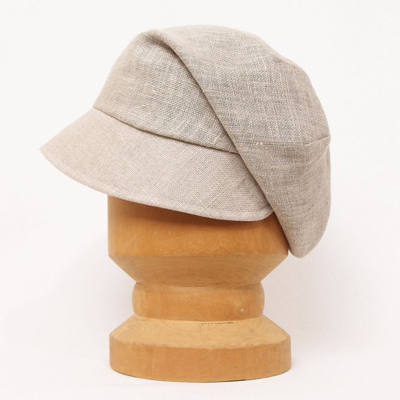 ピッコロフリー・ラフラミー/グレージュ フリーサイズ UV たためる帽子 風に飛ばない帽子　 7枚目の画像