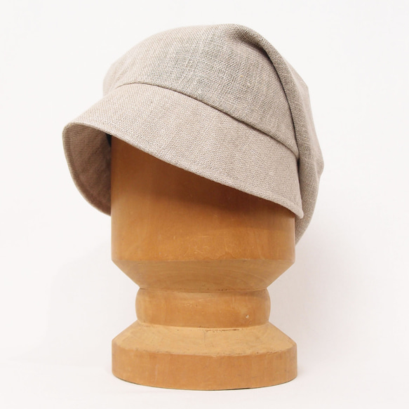 ピッコロフリー・ラフラミー/グレージュ フリーサイズ UV たためる帽子 風に飛ばない帽子　 6枚目の画像