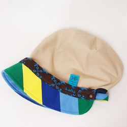 ピッコロフリー・スラッシュ/フリーサイズ UV たためる帽子 風に飛ばない帽子　 10枚目の画像