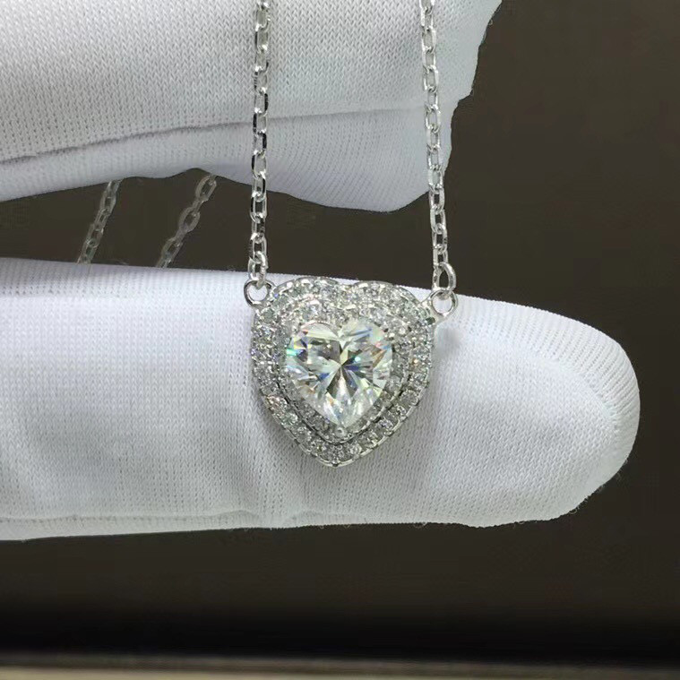 【newデザイン】モアサナイト ネックレス s925