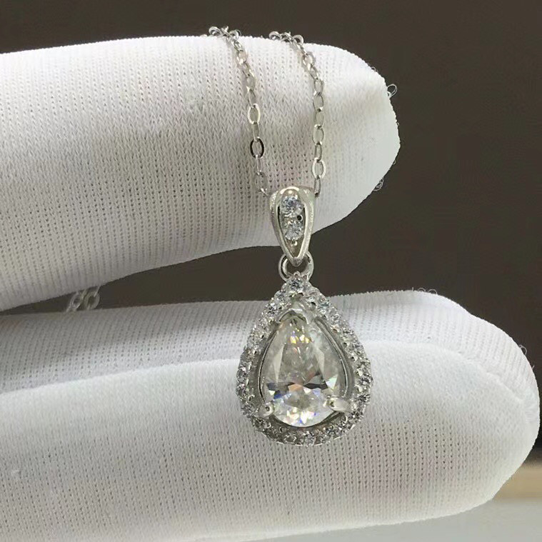 【newデザイン】モアサナイト ネックレス s925