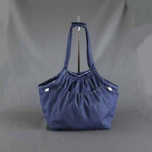 受注制作 LLサイズ 小型犬用 中綿入りハンドメイド デニム