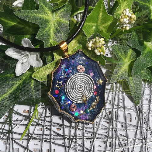 ゼロ磁場☆My宇宙ネックレスC』電磁波対策、波動調整波動入り