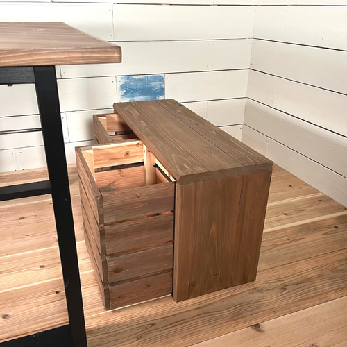 ローズ❤️総無垢材ベンチ 2人掛け 36525bf6df09099a3a057e3c066d31