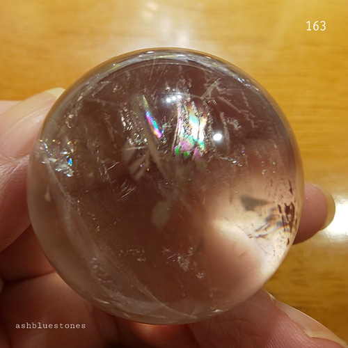 レインボー水晶 スフィア 38mm 78.4g(163) 天然石 ashblue 通販