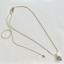 【セミオーダー】✴︎スワロフスキー✴︎slide chain necklace 3枚目の画像