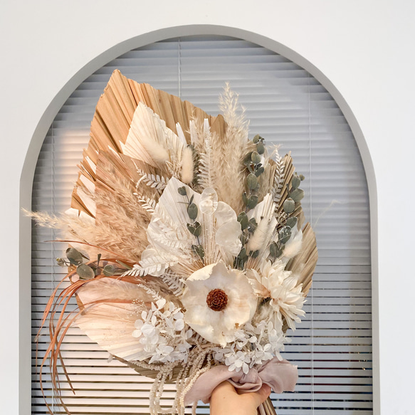 ブーケ 大サイズ 前撮り/結婚式/ウェディング/シルクリボン ブーケ
