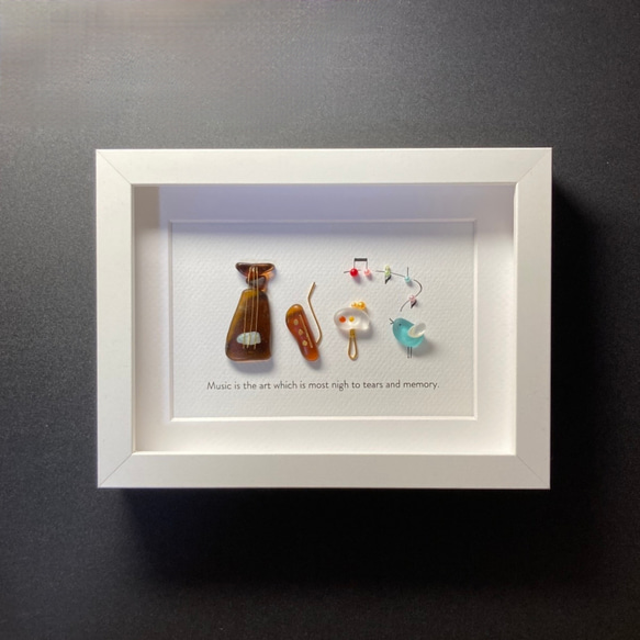 シーグラスアート「調べ」 その他アート ゆきみ工房 通販 14024487