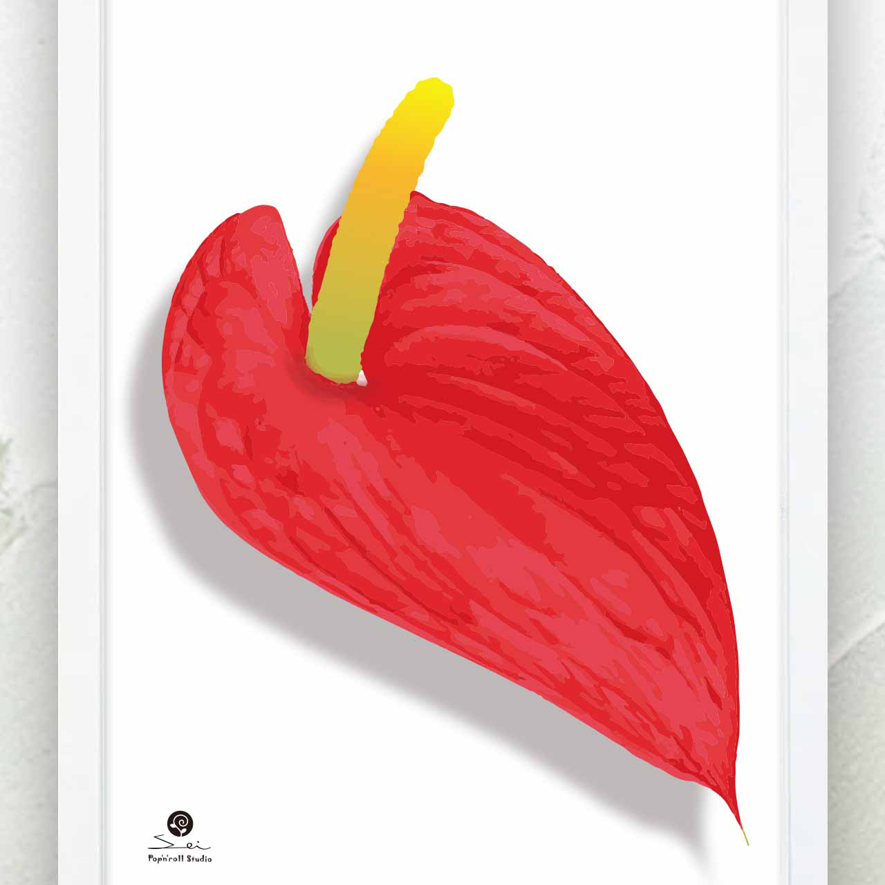 レッド　花  送料無料　アートポスター　ポスター　アート/seiで検索新着順　 ｃ-403