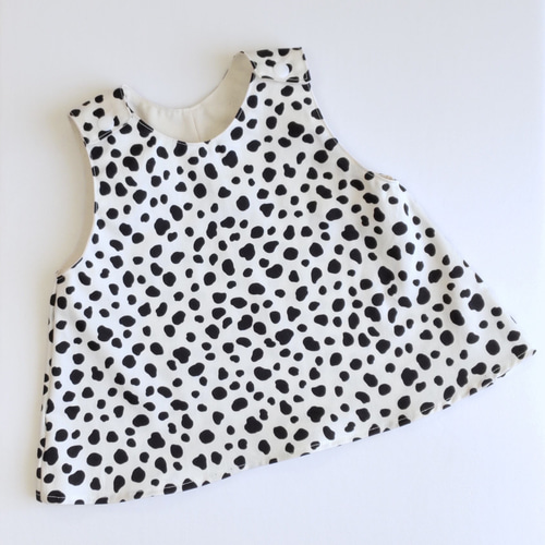 再販】80センチ☆ベビーチュニック(ダルメシアン) ベビー服 m-furufuru