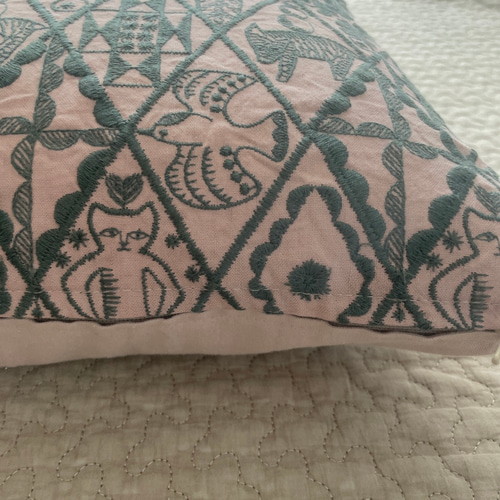 ⚮̈ミナペルホネン symphony モスグリーン クッションカバー