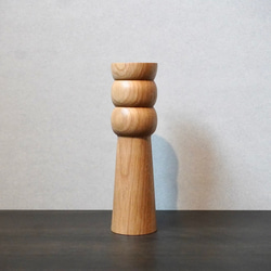 Flower vase  oak オーク3Pset 　試験管付き　一輪挿し　受注製作 3枚目の画像