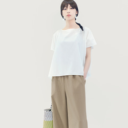 ★限定8点★夏の福袋★同価格でマルチクロス付★吸水速乾 涼しくきれいに ベージュ ワイドパンツ●GREDA-BEIGE● 3枚目の画像