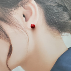 珊瑚(さんご) ピアス(スタッド・一粒) の人気通販|Creema 珊瑚(さんご) ピアス(スタッド・一粒) の人気通販|Creema