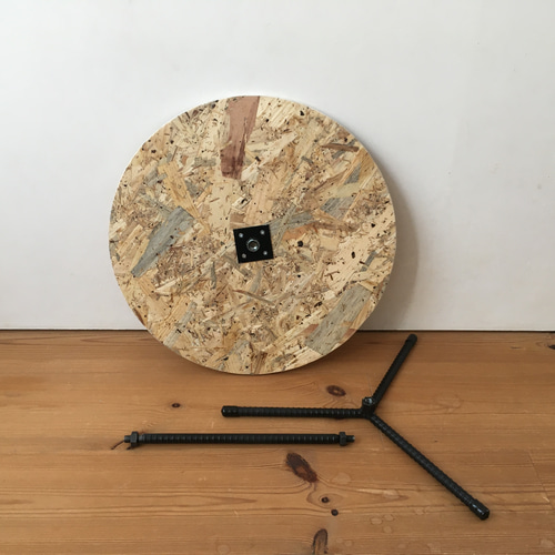 シンプル&ジャパンディ！ 小さな丸形ローテーブル ver.OSB (R400/H300