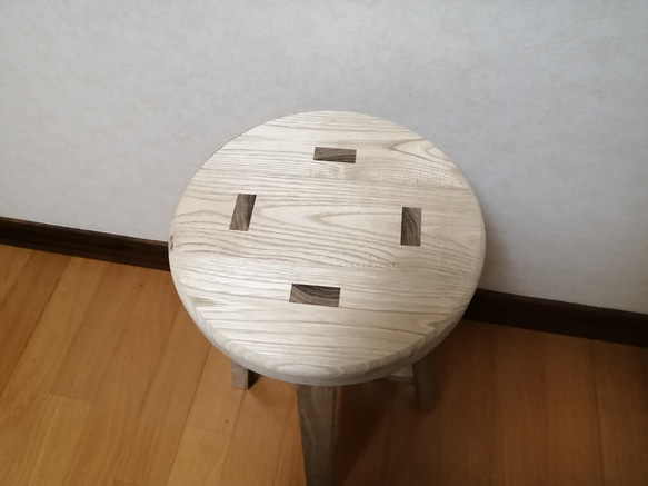 栗材スツール　高さ47cm　丸椅子　stool 栗材スツール 高さ47cm 丸椅子 stool