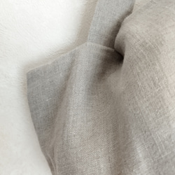 ヴィンテージリネンのワンショルダーバッグ/ボンサック/ナップサック/ 麻/ 天然素材/ アウトドア 3枚目の画像
