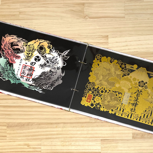 御朱印ホルダー 見開き 書置き御朱印を大切に保管できる差込式ホルダー