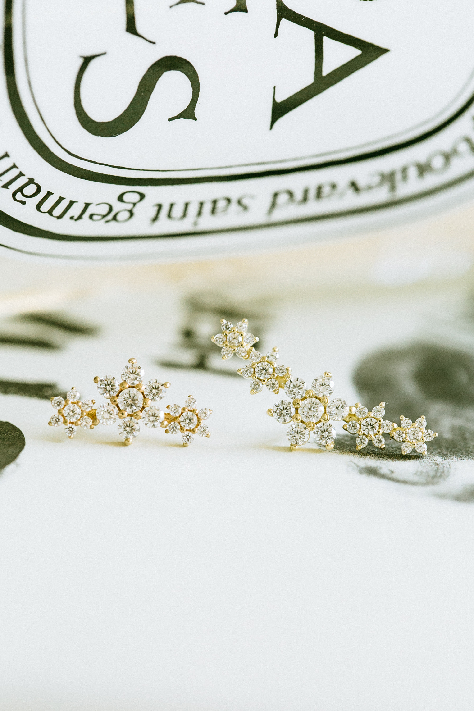 14Kゴールド Cz ティアラ ヘリックス 軟骨 アンチトラガス インナーコンク イヤリング ピアス ラブレット