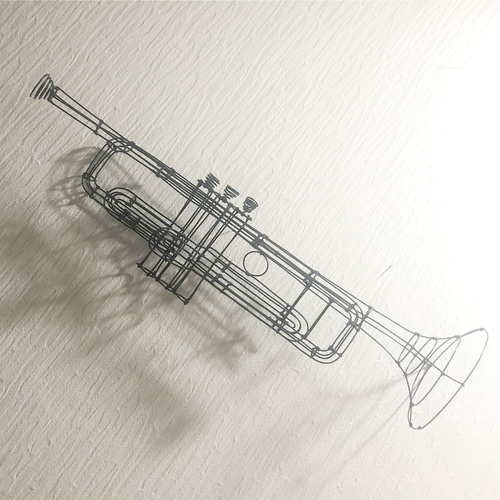 ワイヤーアートトランペット 立体・オブジェ f.k 通販 14025812