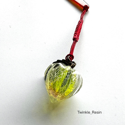 鬼灯レジンの帯飾り【マスカットカラー】 その他アクセサリー