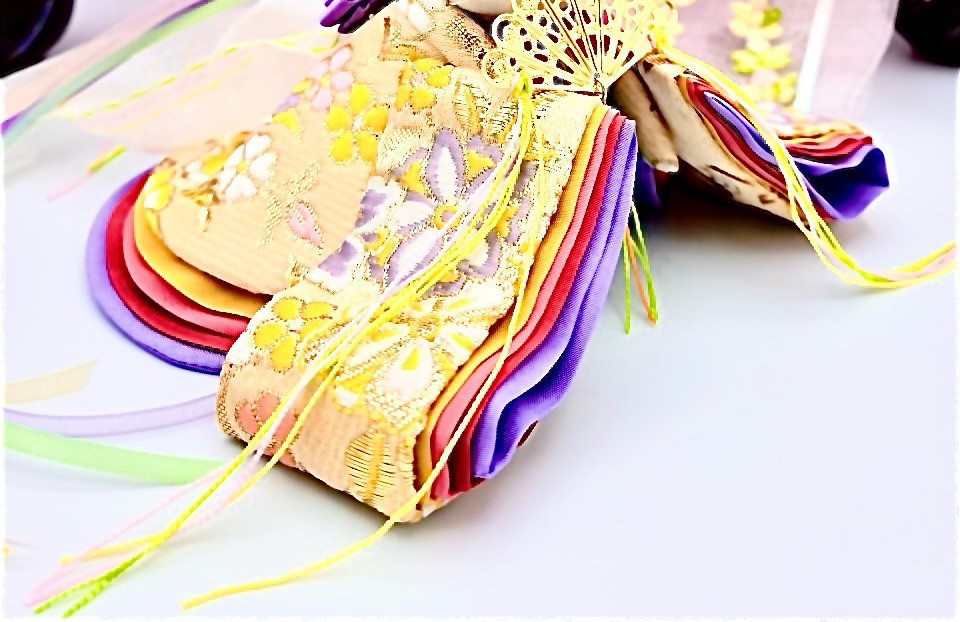 スタンド付　七五三　お正月　ひな祭り　ハンドメイド 古布着物ベア　約32cm