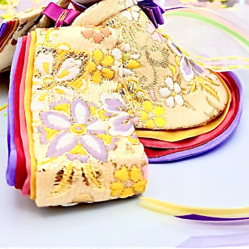 339 ひなまつり 小さな着せ替えお着物〈お姫様〉十二単 蜂蜜色地