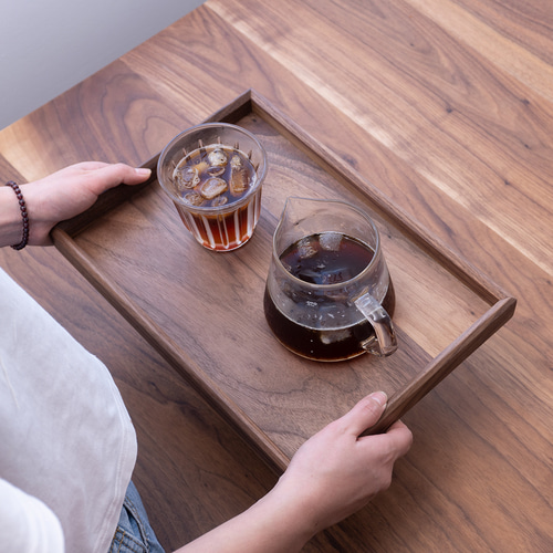 受注生産 職人手作り お盆 木製トレー カフェ 雑貨 無垢材 インテリア