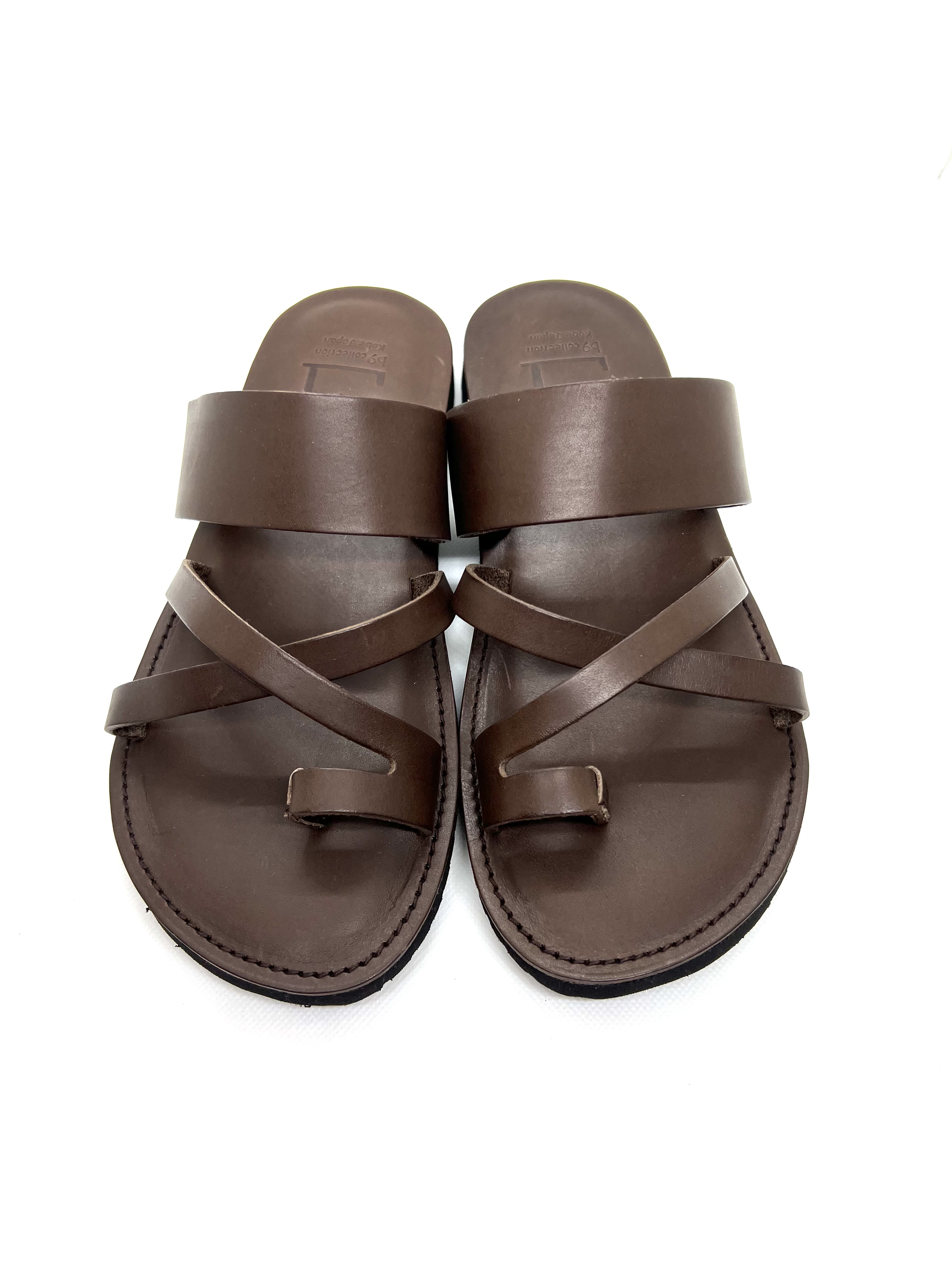 【超軽量底】【レディース】【メンズ】サンダル　ヌメ革　トングサンダル　シューズタイプ　22.0〜27.5cm