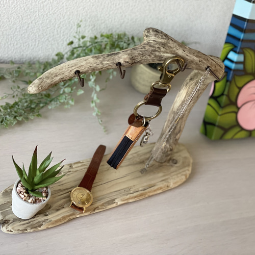 流木インテリア キーフック・アクセサリーフックスタンド その他