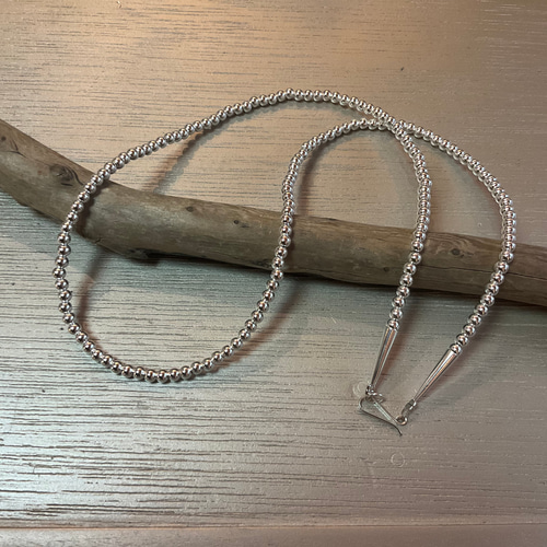 4mm シルバー925 ナバホパール ネックレス 41cm ネックレス 