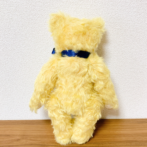 Nana Bee.♡テディベア 32㎝ ゴールドイエロー & クリーム♡ネイビー