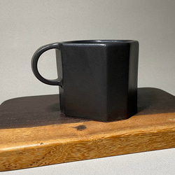 四角形のマグカップ（ブラック） 5枚目の画像