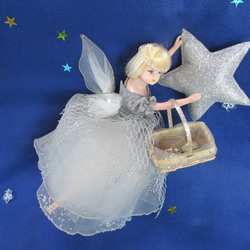 L　人形付　星の妖精人形さん　着せ替えできます　29cm　小物付　　ハロウィン 2枚目の画像