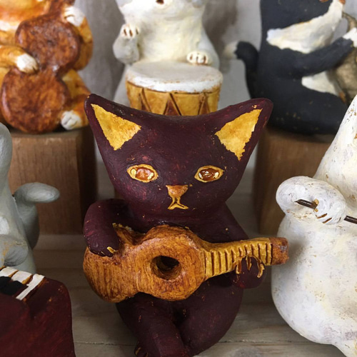 ネコのオーケストラ(6体セット) 立体・オブジェ 和田直人 通販