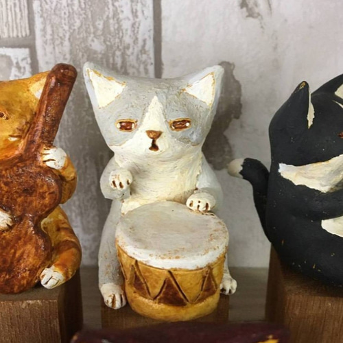 ネコのオーケストラ(6体セット) 立体・オブジェ 和田直人 通販