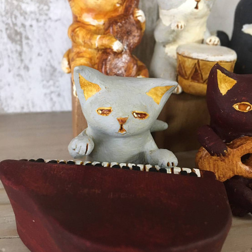 ネコのオーケストラ(6体セット) 立体・オブジェ 和田直人 通販